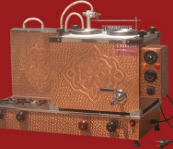 BAKIR ÇAY KAZANI İKİ DEMLİK ÜC DEMLİK